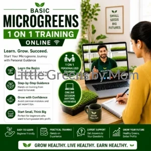Basic Microgreens Training (Online One-on-One)